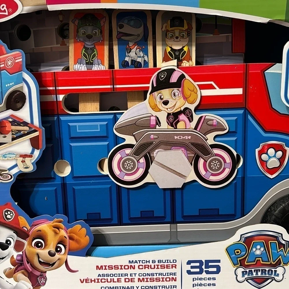 NIB! Melissa & Doug PAW Patrol Match & Build Mission Cruiser